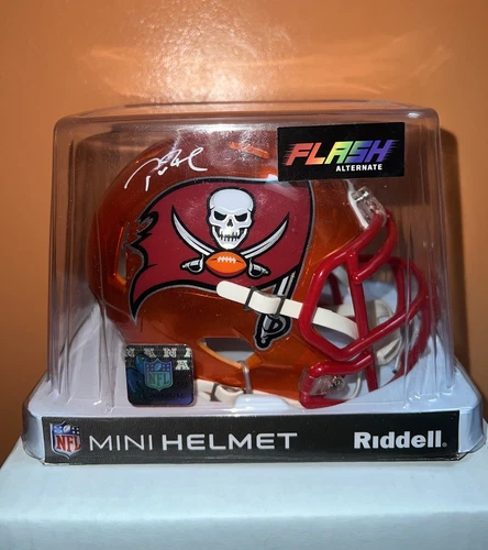 Tom Brady Signed Tampa Bay Buccaneers Mini Speed Flash Helmet Fanatics COA