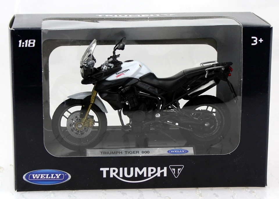 Triumph Tiger 800 1:18 Welly  Modell-Motorrad - Bild 2 von 2