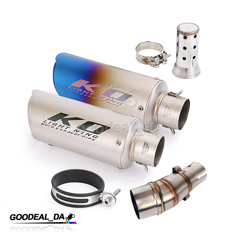 Slip On Exhaust System Muffler Mid Link Pipe For Kawasaki Ninja