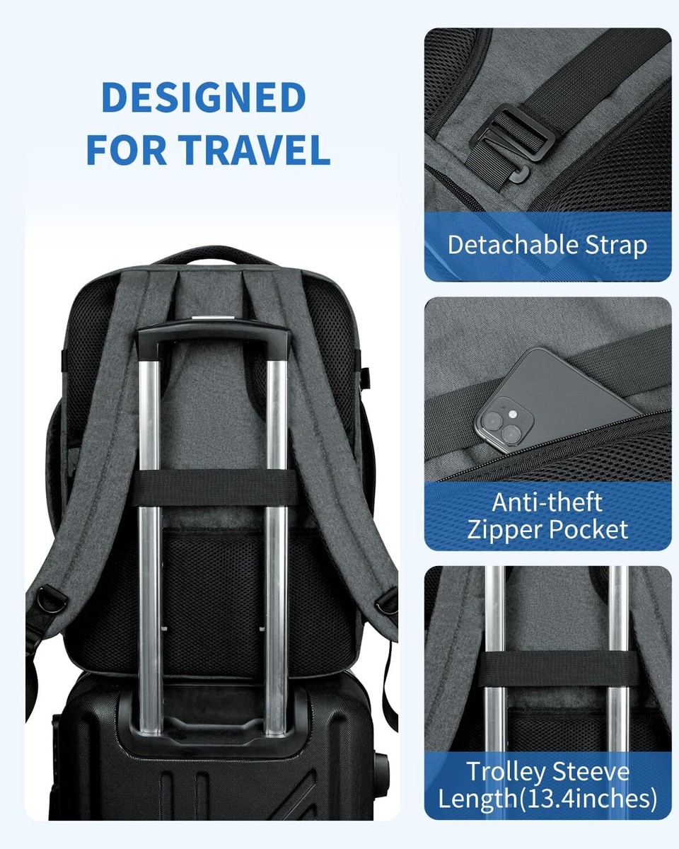 WANDF Travel Backpack for Spirit Airlines Personal Item Bag