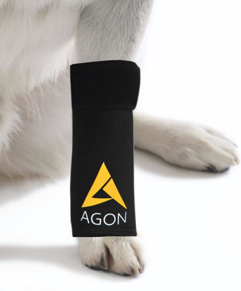 AGON Dog Canine Front Leg Brace Paw Compression Wraps with Protects
