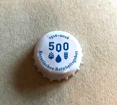 Kronkorken/Bottle Cap - 500 Jahre Bayerisches Reinheitsgebot 1516 - 2016
