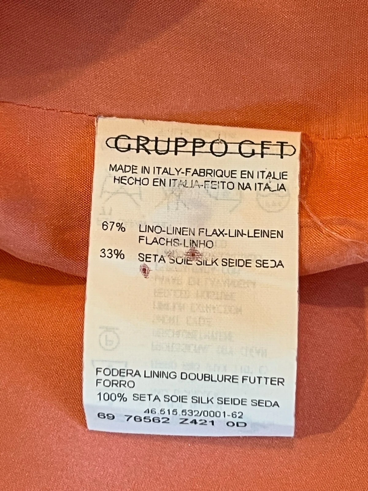 VALENTINO GIACCA ARANCIONE APERTA DAVANTI blazer manica tre quarti donna 12