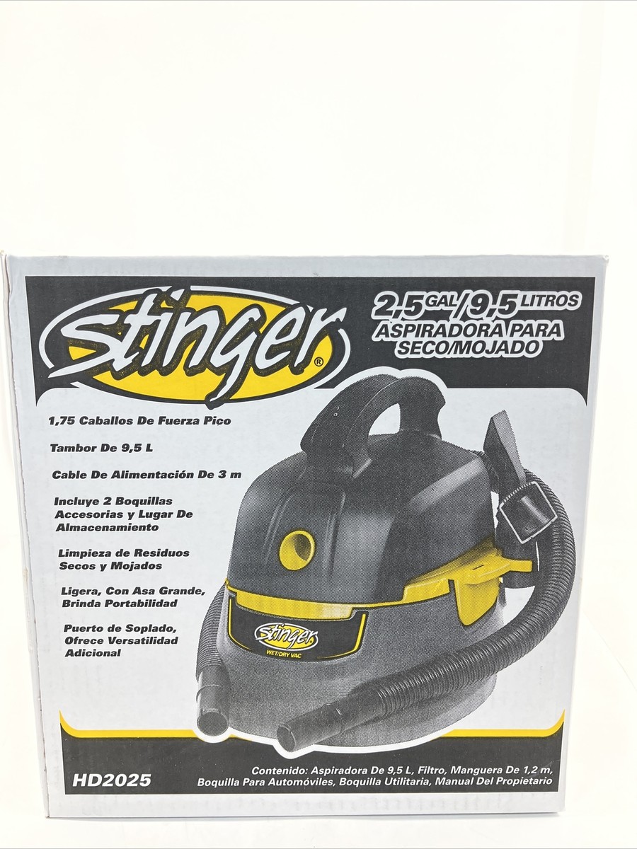 Stinger Gallon Peak HP Compact Wet/Dry Shop Vacuum With, 58 OFF