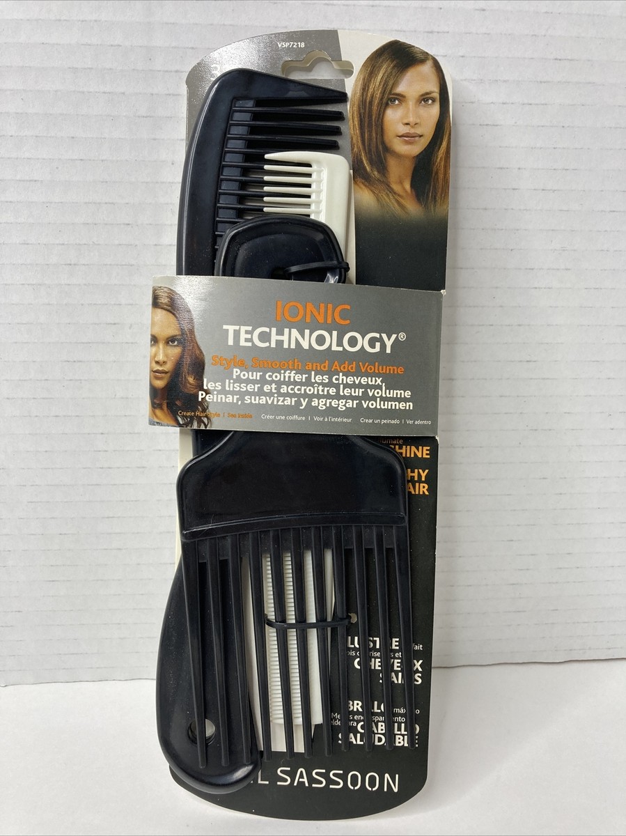 Vidal Sassoon piece STYLING COMB COLLECTION Set Ionic Technology