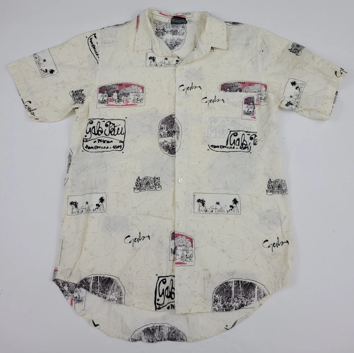 Vintage 80s Expressions International Art Camp Shirt Rare Print Vtg USA Sz M