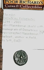 Macedon Deemetrios Poliorketes 294-288 BC Ancient Greek Bronze G1028 FREE SHIP!