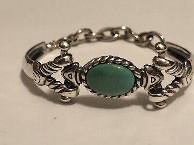 Carolyn Pollack Relios 925 Sterling Silver/Turquoise Small CUFF