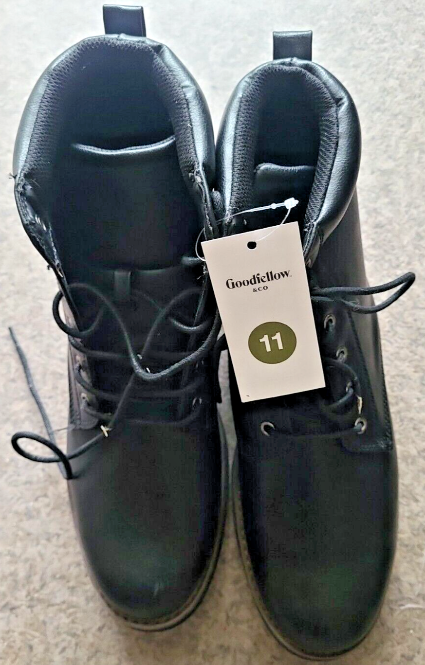Goodfellow & Co Black Jeffrey Lug Combat Boots for Women - Size 11 $44.99-image