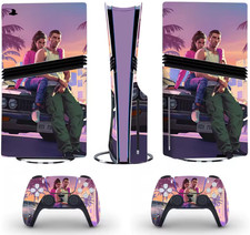 GTA VI/GTA 6 PS5 Pro Console Skin w/ Two Cont...