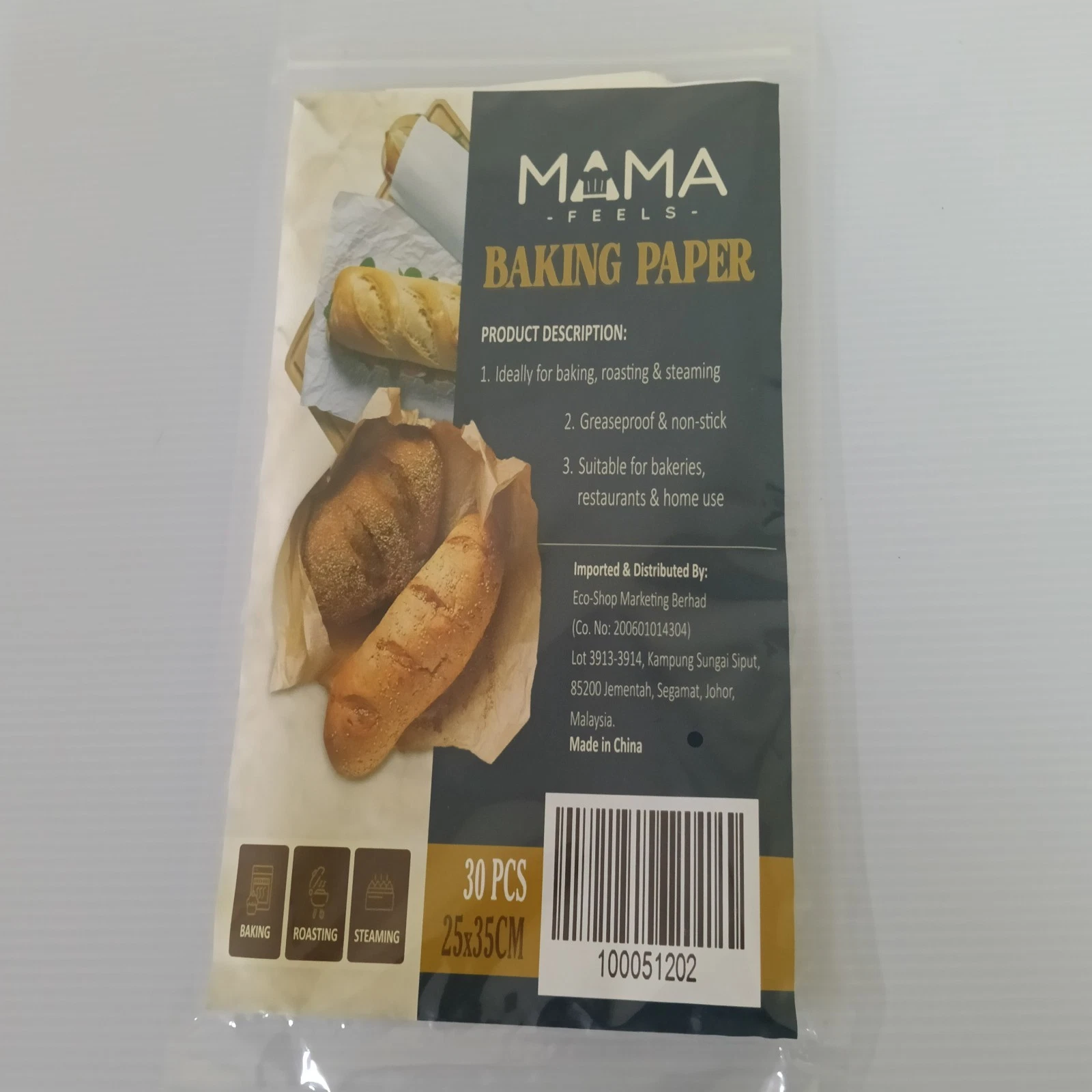 Baking, Roasting & Steaming Greaseproof & Non Sticky Paper Set of 30 pcs
Opens in a new window or ta