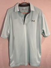 Under Armour Men's Loose Short Sleeve Polo Shirt Size Medium Blue