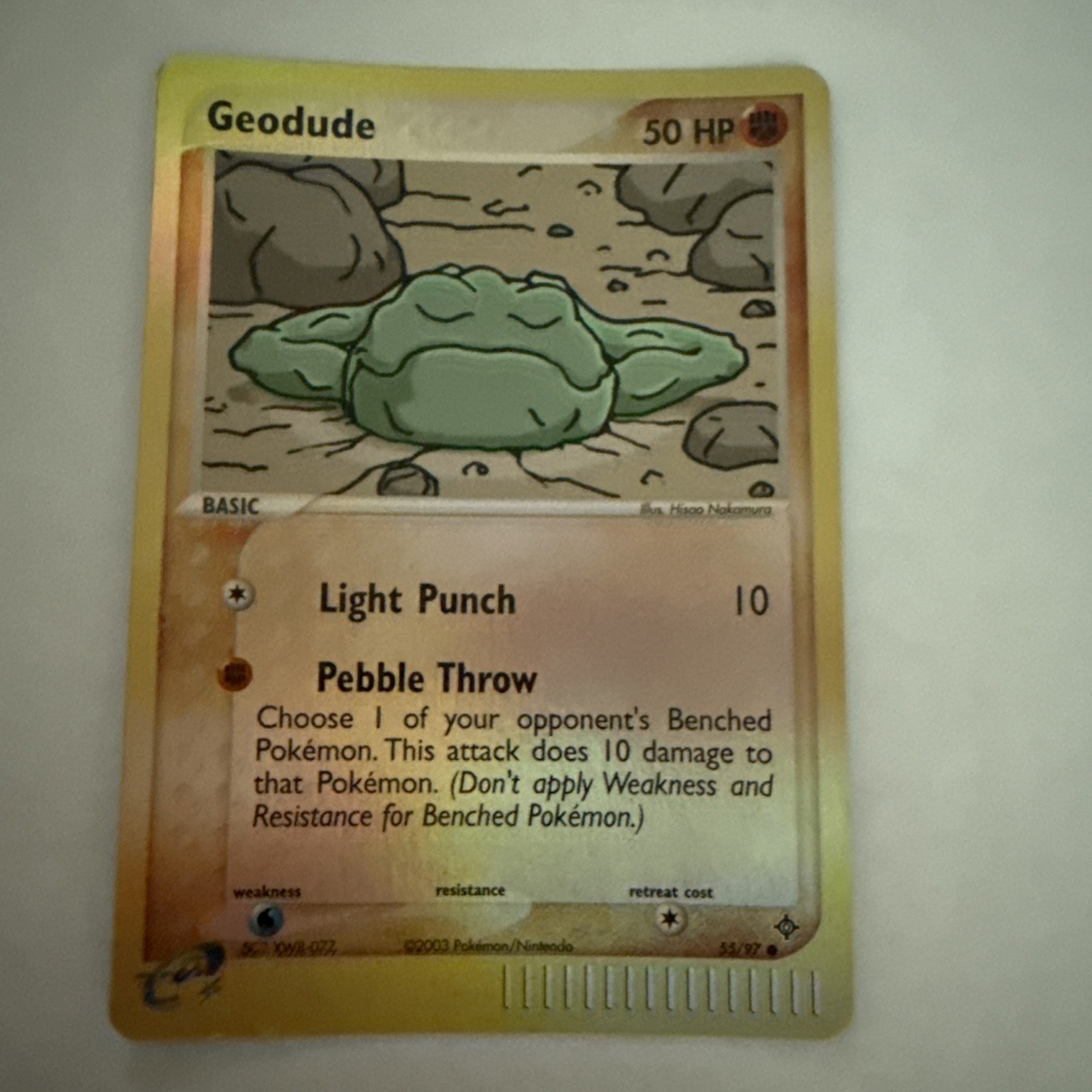 Geodude 55/97 EX Dragon Reverse Holo
