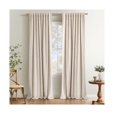 INOVADAY 100 Blackout Curtains 84 Inches Length 2 Panels Set, Back... Fast Ship