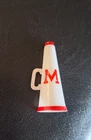 Vintage Barbie Red & White Megaphone #0876 Cheerleader 1960's Red "M"