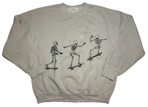 Project Social T Loves Urban Outfitters Skateboarding Skeletons Sweatshirt S/M