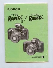 Canon EOS Rebelx and EOS RebelX S Instructions Manual 1993
