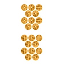 20 pcs Road Reflectors, 1.57x1.57 Inch High-Reflectivity Driveway Reflectors -