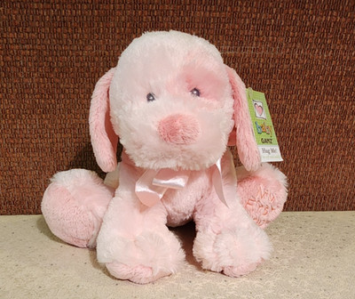 Baby Ganz My First Puppy 8 Inch Plush Pink with Darker Pink Very Soft - SAMPLE