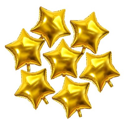 10inch Twinkle Little Gold Stars Shaped Foil Mylar Balloons 1st Birthday Heli...