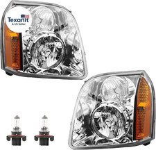 Headlights W/Bulb Compatible with 2007-2014 GMC Yukon Yukon XL 1500/2500 SLE S