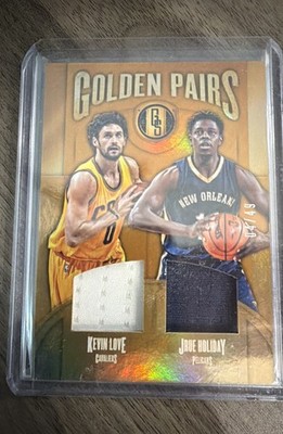 2016-17 Panini Gold Standard Golden Pairs Kevin Love, Jrue Holiday # 04/49 