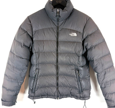 The North Face Nuptse 700 Daunenjacke Damen M Faded Black Retro 2012 *lesen