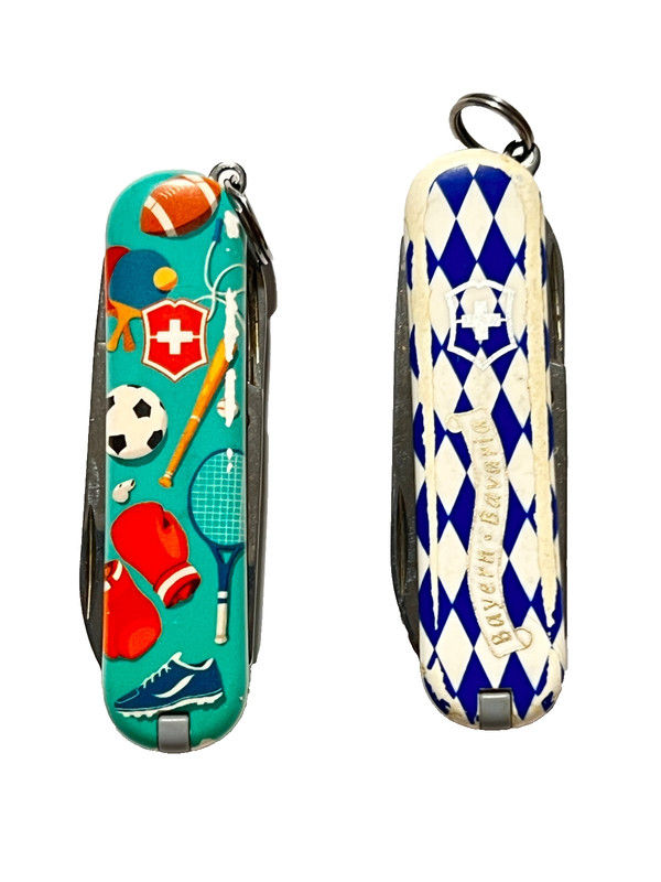 Lot of 2 Victorinox Limited Edition 58MM Classic Swiss Army knives ..