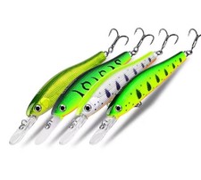 4 Piece Set Hooked Fishing Bait/Lures 65mm 5.5g 10 Different Styles Brand New