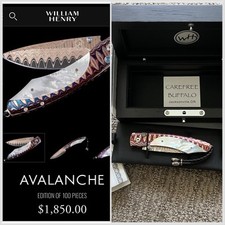 B12 Avalanche Rare Limited Edition William Henry Knife Collection!