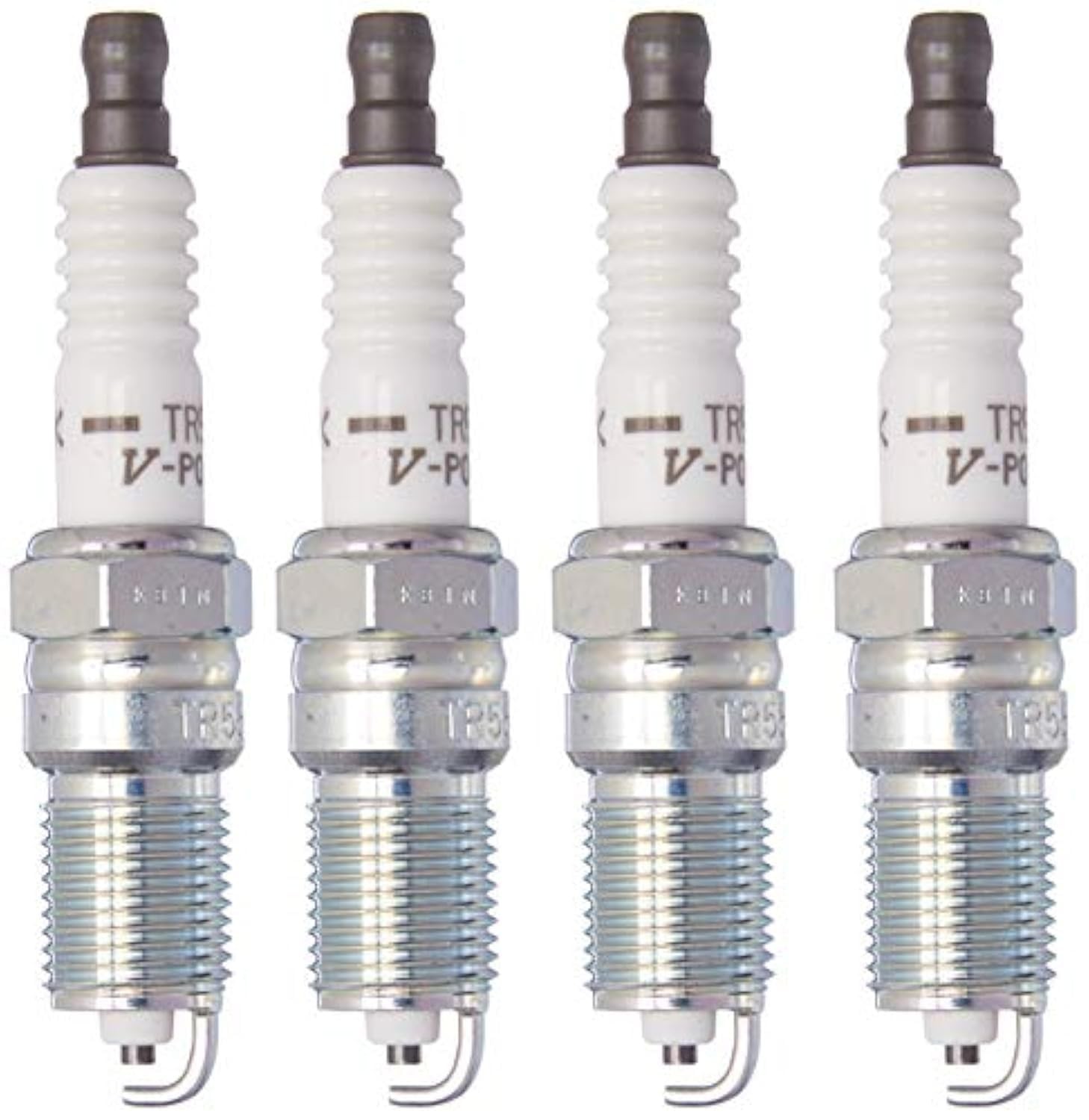 4 New NGK V-Power Spark Plugs TR55# 3951