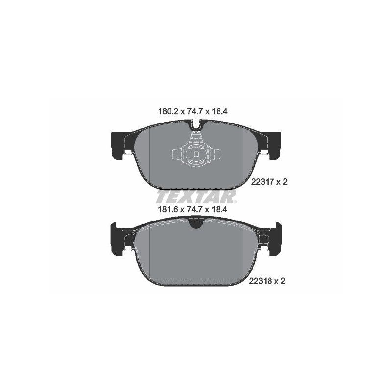 TEXTAR 2231701 Brake Pads Set Front for Volvo XC60 V90 S90 XC90 V60 XC40 S60 C40