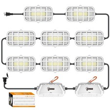 100ft LED Construction String Lights,Super Bright 300W 30000LM Waterproof IP6...