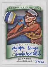 2017 Upper Deck Goodwin Champions Inscribed 37/50 Xue Chen #A-XC Auto q9m