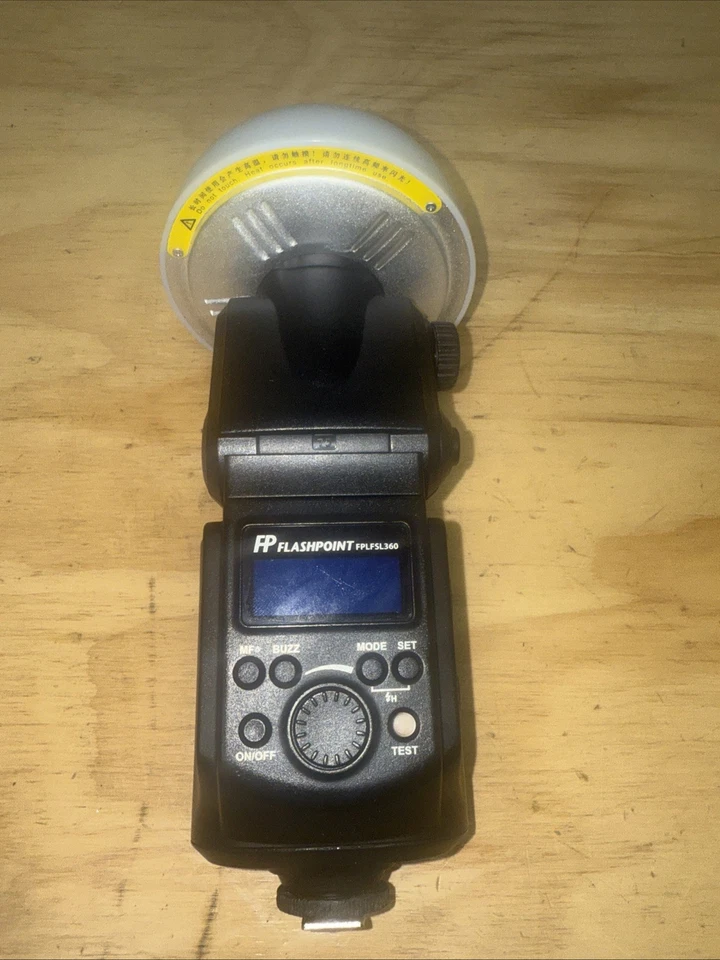 Camera Flashpoint FPLFSL360 With Round Head Flash. - Image 3 of 4