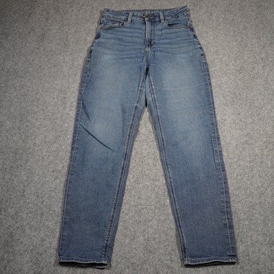 AMERICAN EAGLE Mom Jeans Women s US 4 Regular Medium Wash Stretch Denim