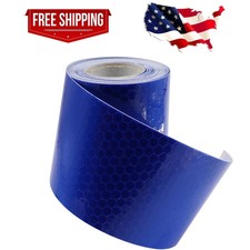 Car Safety Warning Reflective Tape Blue 10Ft Auto Conspicuity Film Sticker