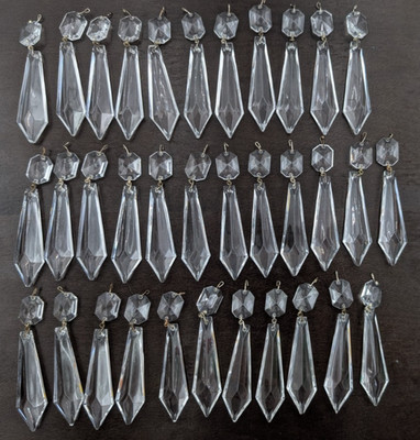 Vintage Waterford Crystal Chandelier Prism Crystal Drop Part 4'' Comeragh B5 -ONE