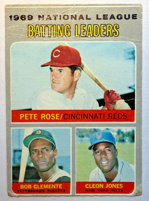 1970 Topps - League Leaders Pete Rose, Roberto Clemente, Cleon Jones #61