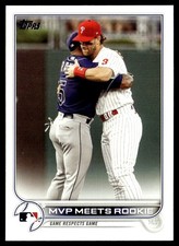 2022 Topps MVP Meets Rookie CC, CL Tampa Bay Rays/Philadelphia Phillies #367