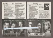 1995 MELROSE PLACE Magazine AD~Jasmine Guy~STAR TREK VOYAGER Debut~Kate Mulgrew