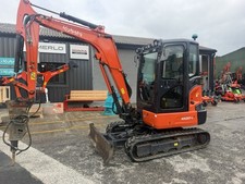 Kubota KX037-4 Tracked Mini Excavator Hydraulic 2019 2803.7 hrs