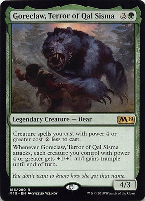 Goreclaw, Terror of Qal Sisma M19 186 English NM - MTG