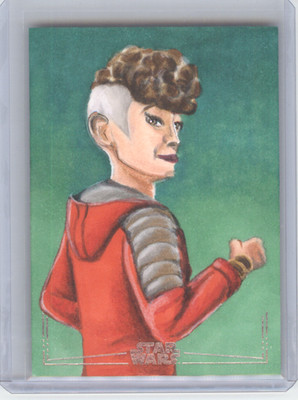 2025 Topps Star Wars Smugglers Outpost Trace Martez Sketch by Sir Edmund Duke