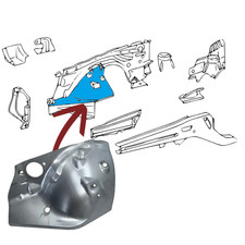 Mercedes W124 lamiera di riparazione parafango interno anteriore destro passaruota interno 1,2 mm NUOVO