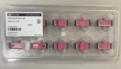 Fiber Optical Coupler SC/UPC  to SC/UPC Simplex MMF Adapter 10 Pack