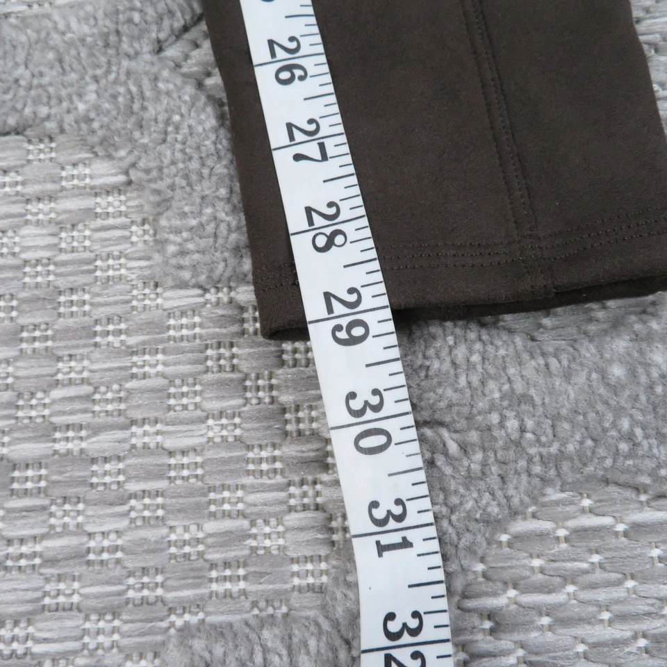 Leggings de gamuza sintética Spanx para mujer medianos marrón chocolate cintura alta nuevos con etiquetas *leer Foto 3 de 4