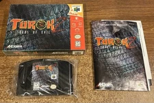 NINTENDO 64 - TUROK 2: SEEDS OF EVIL Game COMPLETE Manual, Reg Card EX! N64