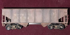 Ho Scale Model Train Coal Hauler NYC #834592 With Custom Distressed Paint
