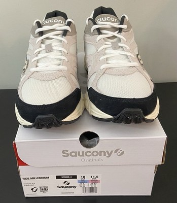 Saucony Grid Ride Millennium  Men's White/Black Size 10 #S70856-4